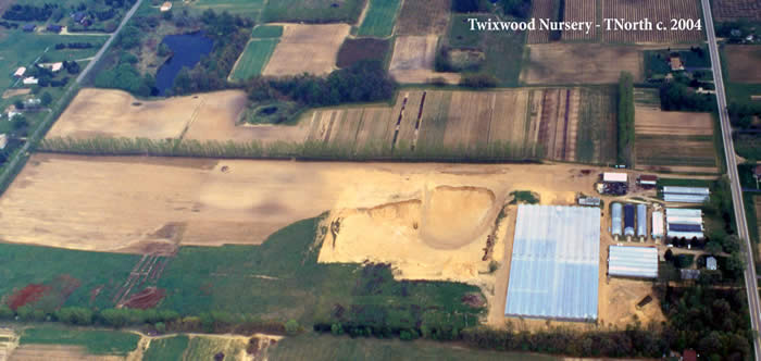 Aerial view of Twixwood's T-North farm